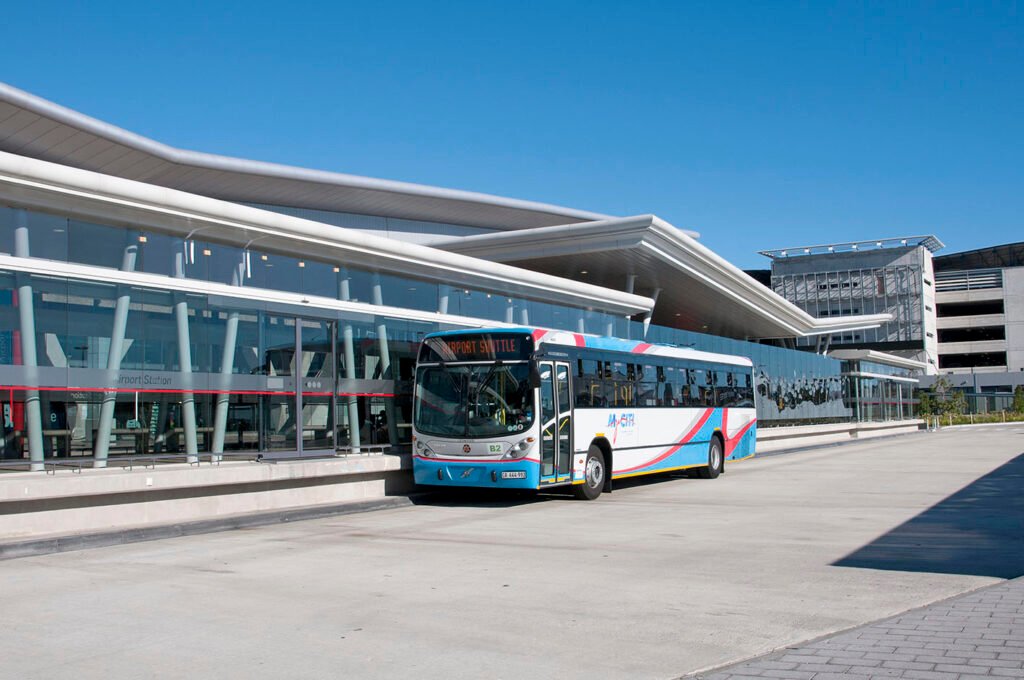 My Citi company airport shuttle bus Cape Town Airport South Africa My Citi company airport shuttle bus Cape Town Airport South Africa